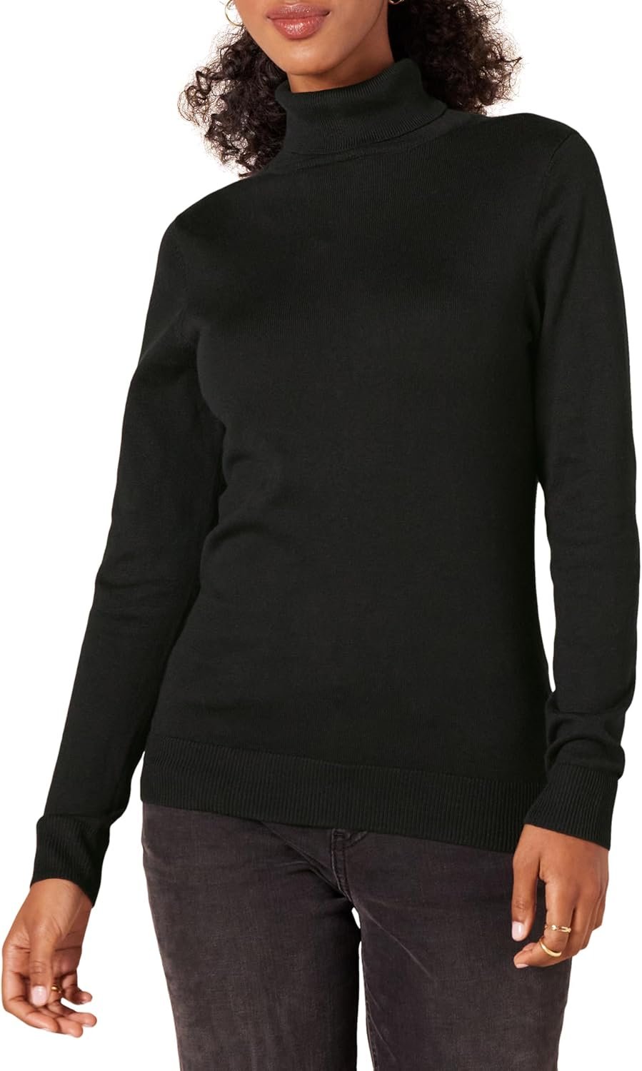 Women's Classic-Fit Lightweight Long-Sleeve Turtleneck Sweater (Available in Plus Size)