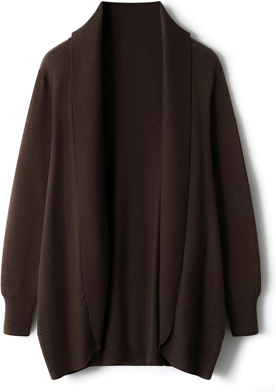 Women's Merino Wool Blend Cardigan Sweater 2025 Fall Winter Casual Open Front Long Sleeve Warm Soft Knit Cardigan