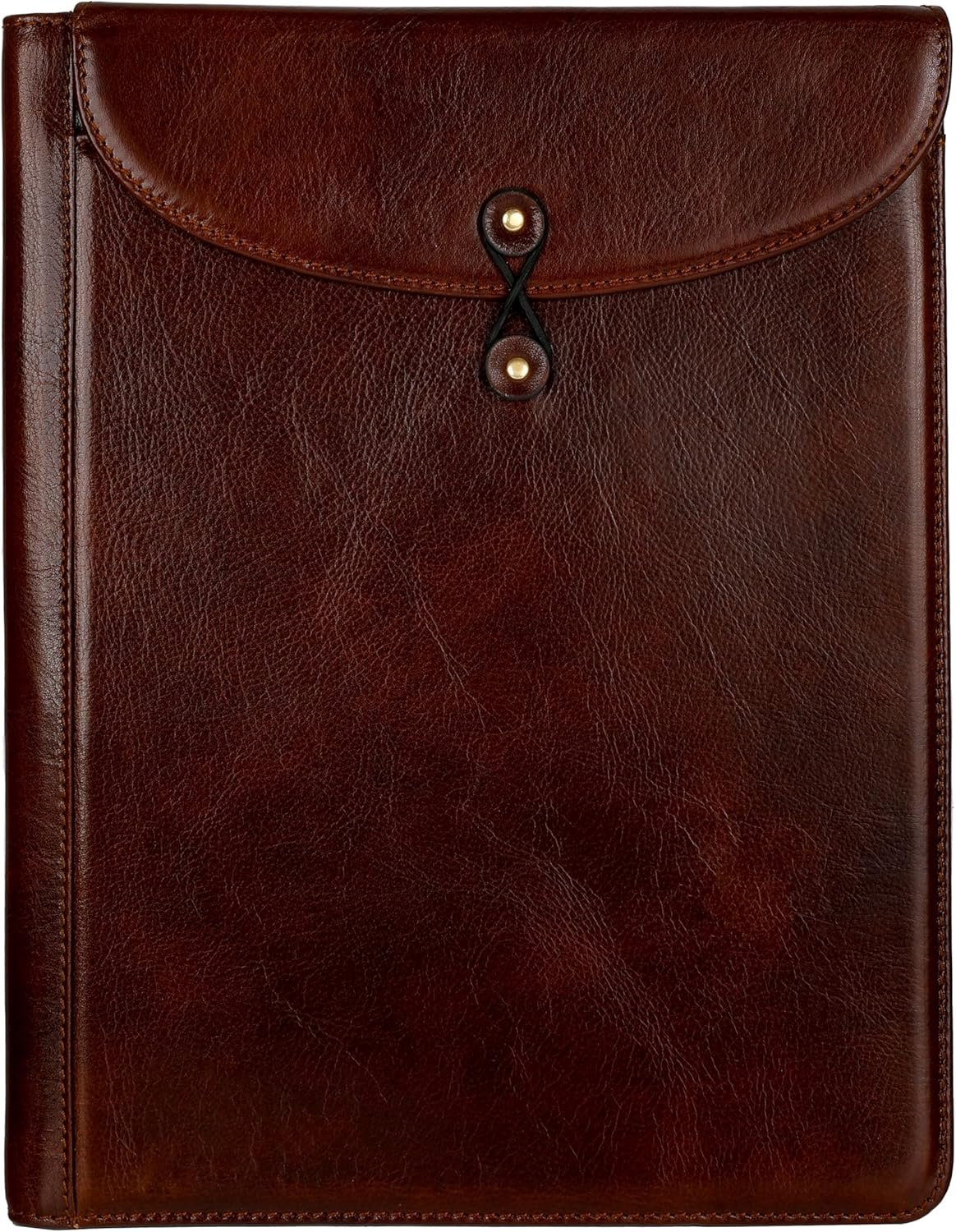 Leather - Full-Grain Leather Portfolio – Document Briefcase Made in Italy – Tablet size bag